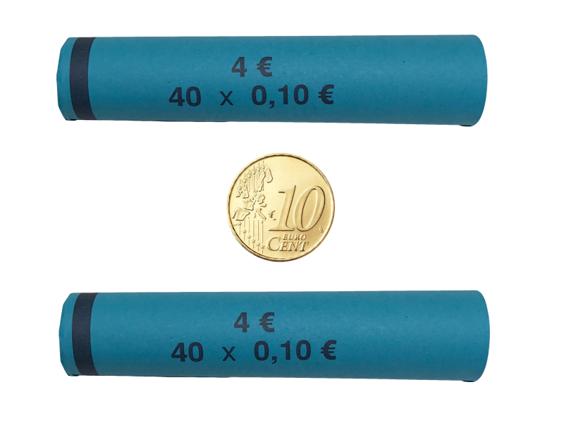 2700 vorgefertigte Münzhülsen für (10 Cent) - Big Pack 2700 Stück