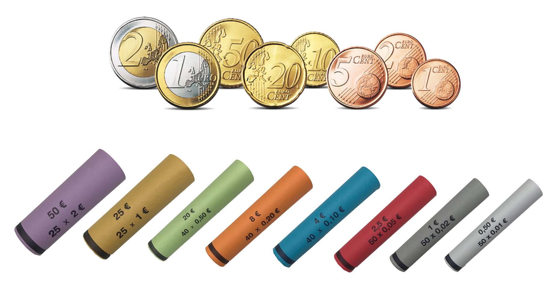 Betec Ideen rund für Haushalt und Bad - Münzbox für die praktische  Aufbewahrung von Euro Münzen