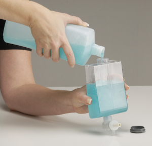 WAVE "Body Wash"  Seifenspender Hotelversion abschließbar mit Sichtfenster