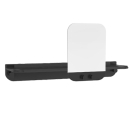 Glide Shower Shelf with Mirror - Black