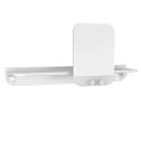 Glide Shower Shelf with Mirror - Grey / Aluminum