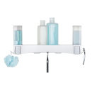 Clever Flip Shower Shelf white + 2 Soap Dispenser